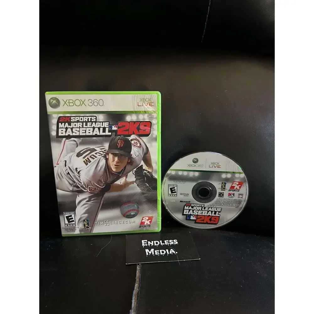 Major League Baseball 2K9 Microsoft Xbox 360 Item and Box Video Game